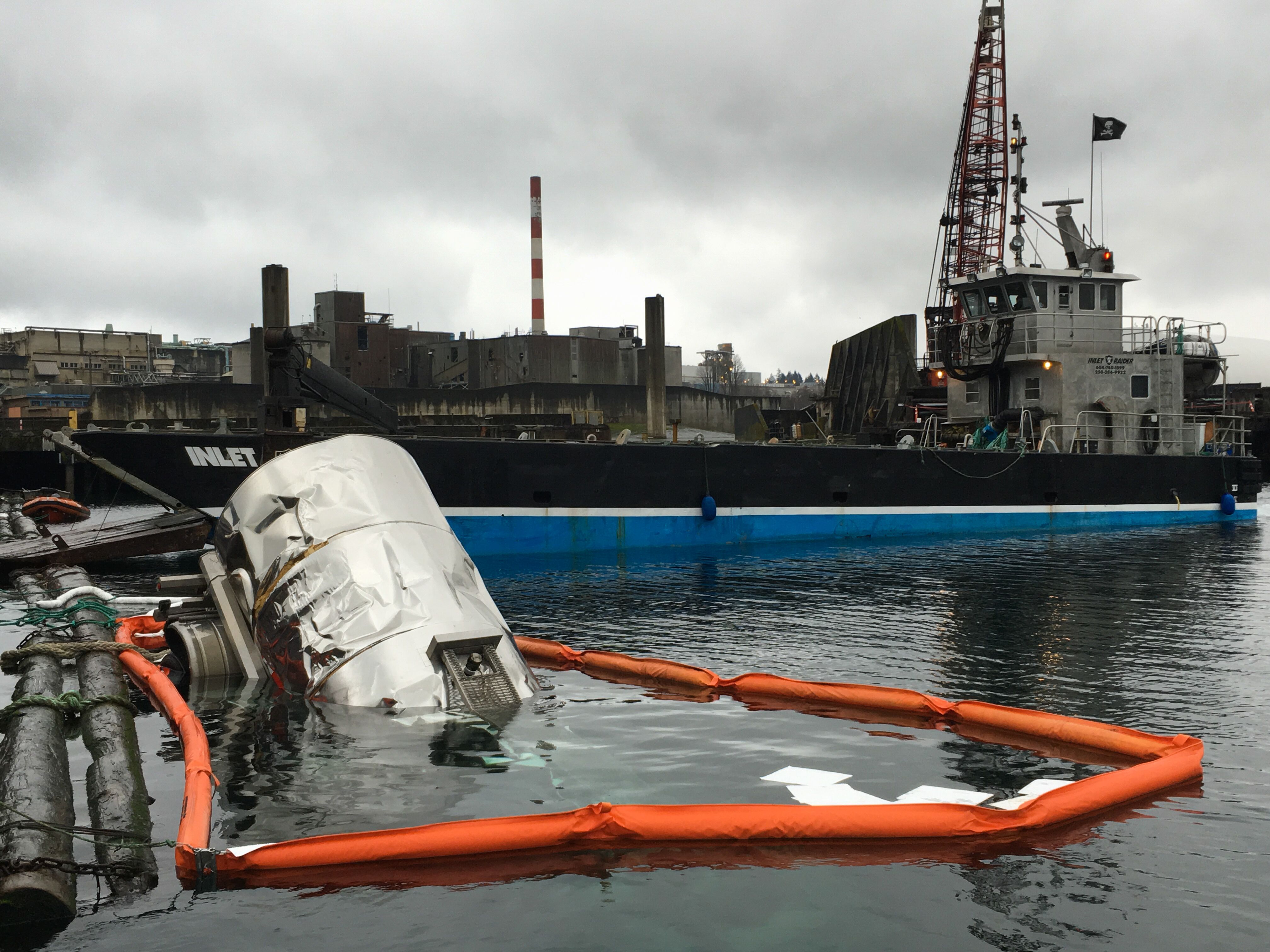 ‘Heavy wave action’ pushes tank trailer containing dead fish into ...