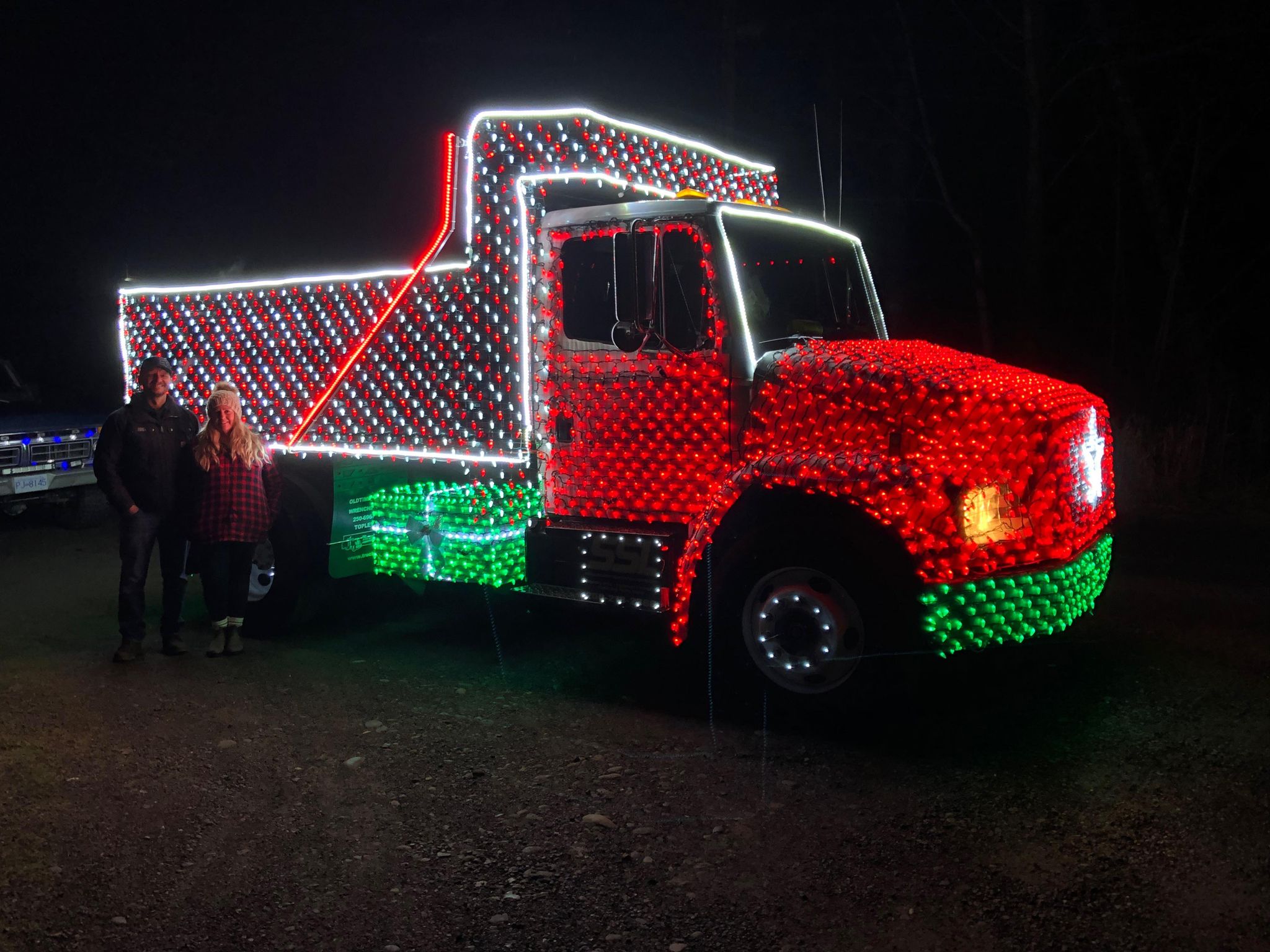 Christmas Lights On Tow Truck at Casey Hooks blog